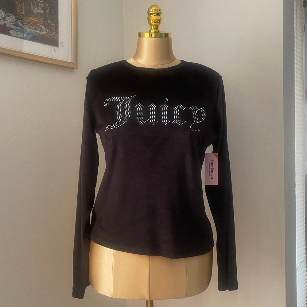 Juicy Couture Black Long Sleeve Top